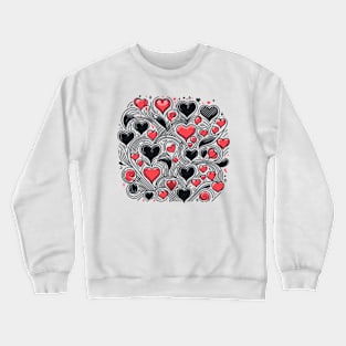 Valentine's Day Pattern Crewneck Sweatshirt